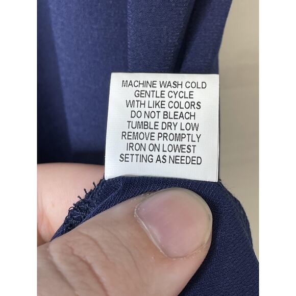 NY Collection Top Womens Large Lace Yoke 3/4 Sleeve Knit Pullover Shirt - Picture 9 of 12